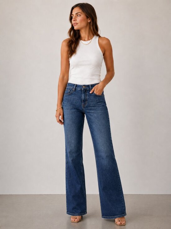 Paige Denim - Paige High Rise Laurel Canyon Jeans Womens Bootcut Denim Size 29 Stretch